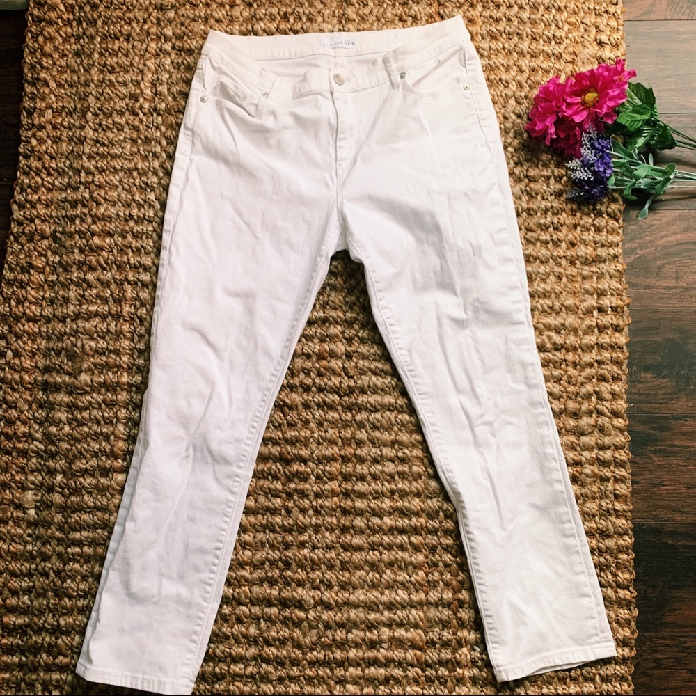 🦋 Ann Taylor Loft Sz 10 Modern Skinny Crop Jeans